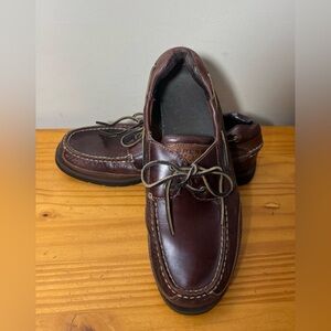 Sperry Top Sider Brown Leather Stingray Series Boat Deck Shoes Mens 9.5 M